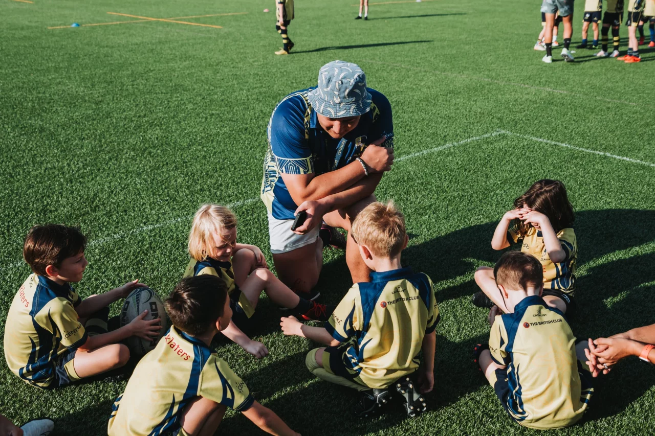 professional sports coaching young kids